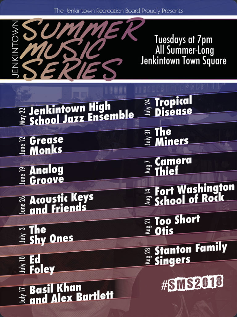 Jenkintown Summer Music Series -Schedule