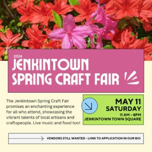 Jenkintown Spring Craft Fair 2024